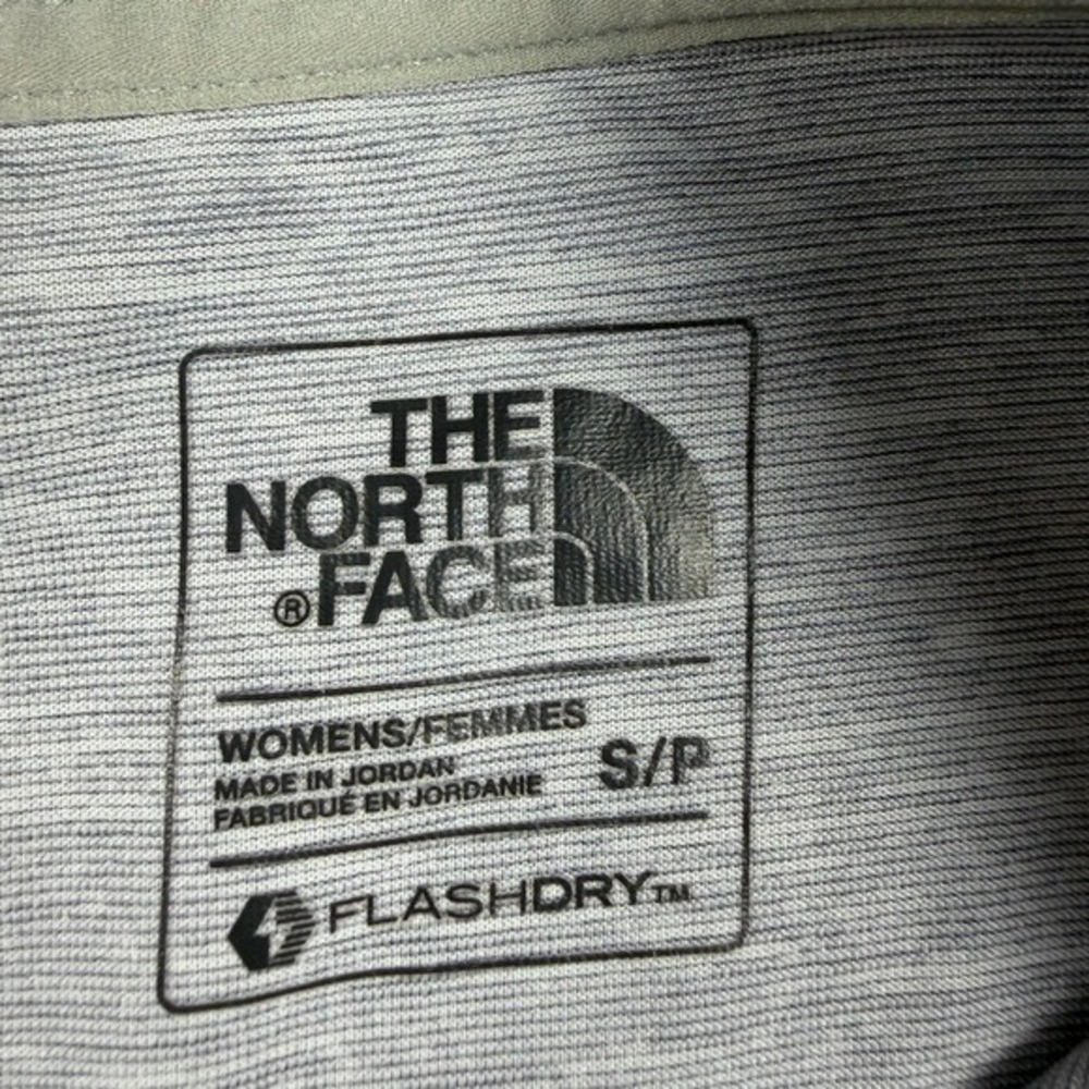 The‎ North Face Womens FlashDry V Neck Short Sleeve Athletic T Shirt Gray S P - Picture 5 of 8